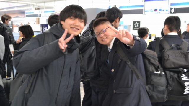 【修学旅行１日目②】岡山空港から羽田へFly!