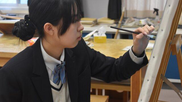 美作地区高等学校美術展に向けて最終調整！