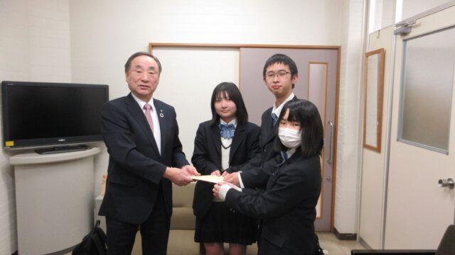 白梅祭収益金を真庭市社会福祉協議会に届けました！！