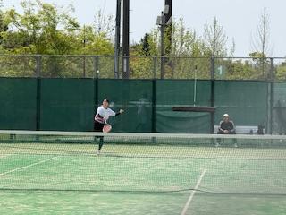 ソフトテニス部美作地区予選会(個人)に出場しました！